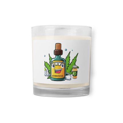 Glass jar soy wax candle